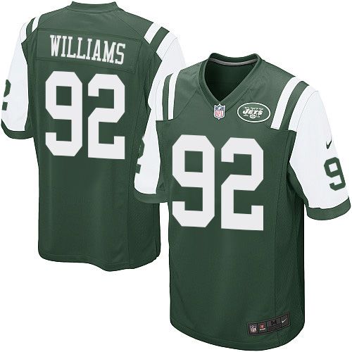 Nike Jets #92 Leonard Williams Green Team Color Youth Stitched NFL Elite Jersey - Click Image to Close